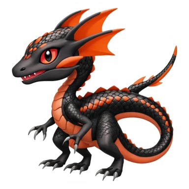 Meloetta-Guilmom-Salandit-Trico-Pokémon-Digimon-Fakémon-fusion-hybrid-creature sticker