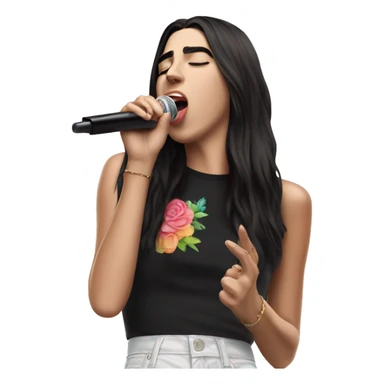 dua lipa singing sticker