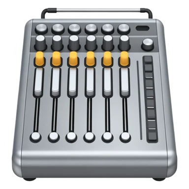 mixer with faders  sticker