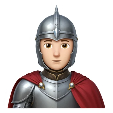 medieval knight horse rider portrait, head and shoulders only, polished steel armor collar, royal cape clasp, helmet partially visible, intense heroic eyes, fantasy medieval vibe, dramatic lighting, 3D cartoon, mobile game icon style, clean background, no text, no watermark
 sticker