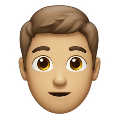 A person thinking of Capuccino  sticker