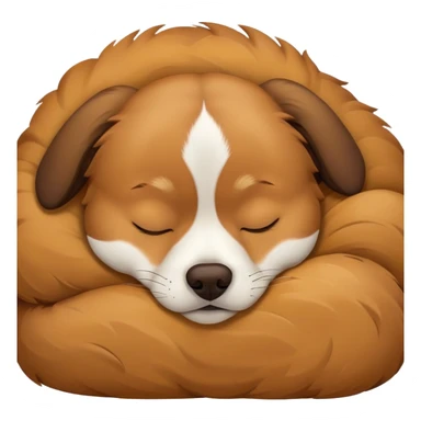 Perro durmiendo  sticker