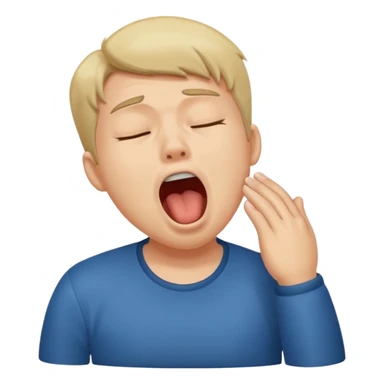 People Yawning without Hand sticker