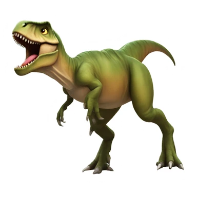 Un T-Rex haciendo sorf  sticker