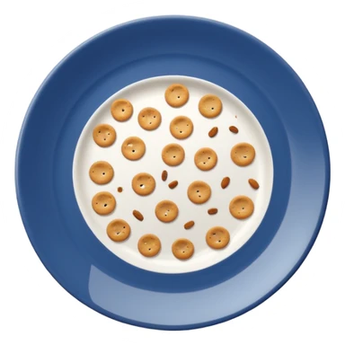 empty plate with leftover crumbs sticker