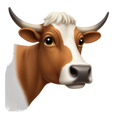 Longhorn cow sticker