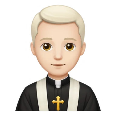 The priest presiding over the wedding sticker