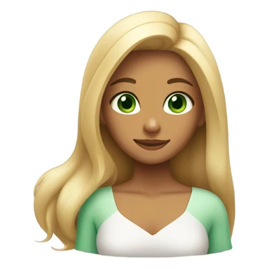 tanned girl with long ombre hair hugging fair girl with blonde hair and green eyes sticker