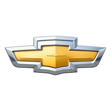 White Chevrolet logo sticker