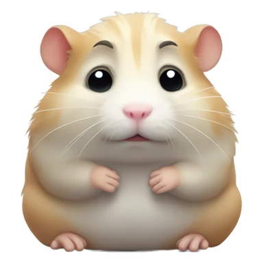 sad hamster  sticker