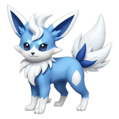 Meowstic-Jolteon-Absol-Fakémon-hybrid-creature (full body)  sticker