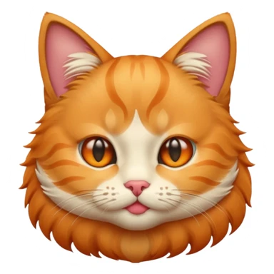 Cat emoji making kissy face sticker