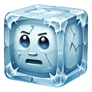 Golem in a block of ice sticker