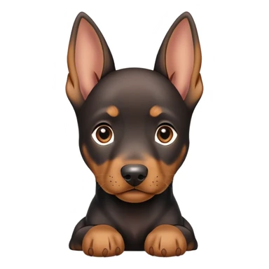 Dobermann puppy sticker
