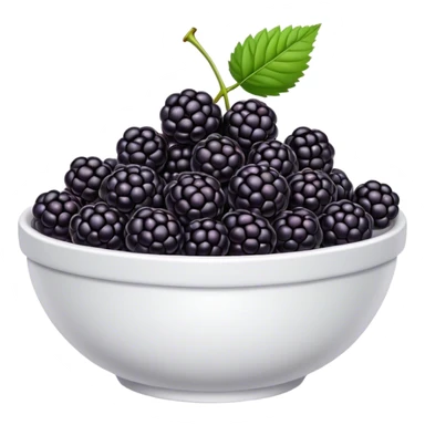 a bowl of Blackberries sticker