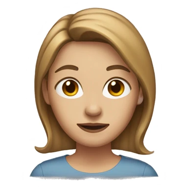 Woman with light brown hair with pointed ears sticker