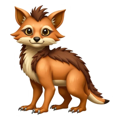 Anthropomorphic digitigrade Vernid-creature by LiLaiRa (full body) sticker