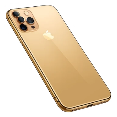 Gold iPhone 16 Pro Max backview sticker
