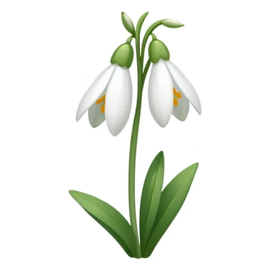 Can u make mi a small snowdrop flower emoji so i can put it in my description on instagram sticker