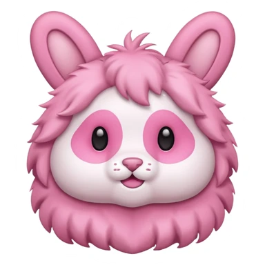 Pink popmart labubu  sticker