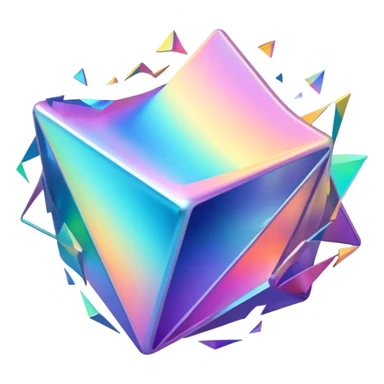 A 4th dimension collapsing on itself sticker