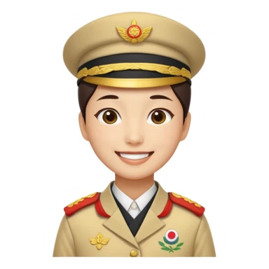 Korean serving staff sticker