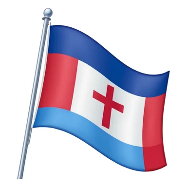 Drapeau français avec la croix lorraine sticker