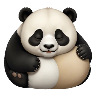 egy alvó panda eki énekel sticker