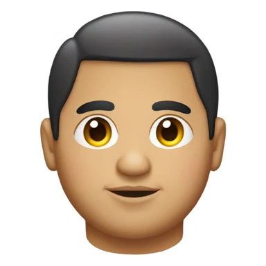 Chubby Hispanic guy in a very small car sticker