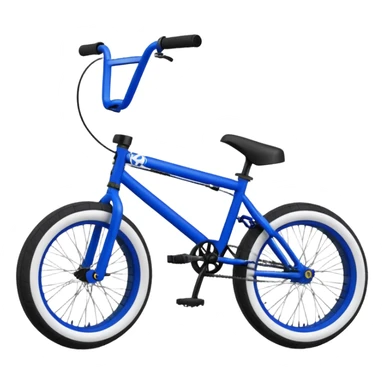 Royal blue colony bmx with camo black and white  tyres sticker