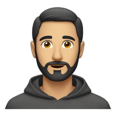Very Thin face Pakistani guy with few beard sticker