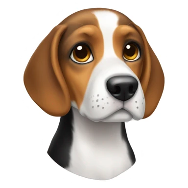 Tri color beagle sticker