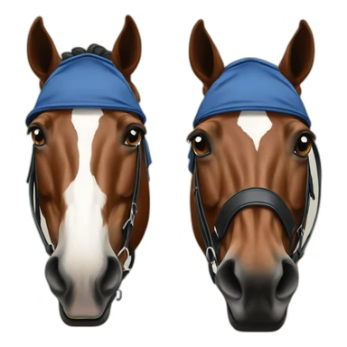two racehorses sticker