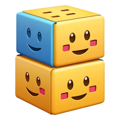 emoji of three boxes sticker