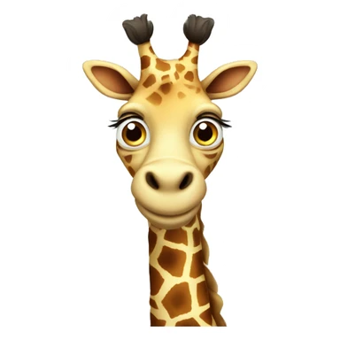 happy crazy giraffe  sticker