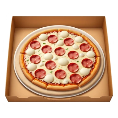 pizza salami in pizza box sticker
