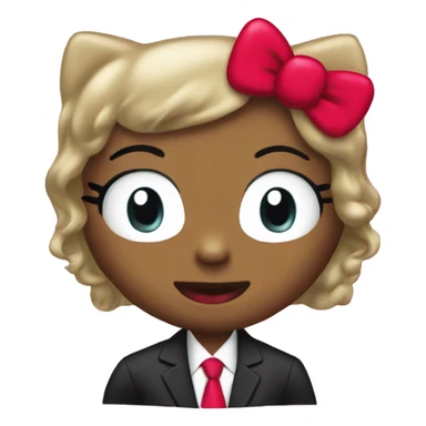 Secy redd hello kitty sticker