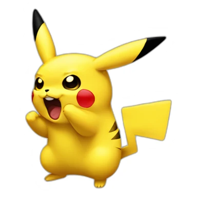 Sneezing Pikachu sticker