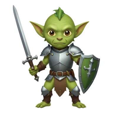 goblin soldier potrait  sticker