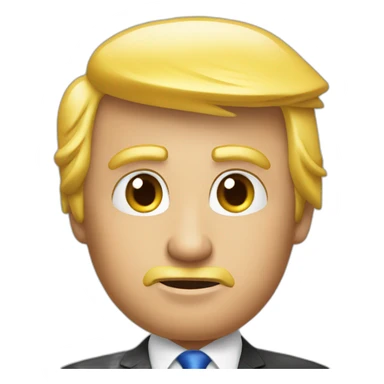 Trump avec calvitie sticker
