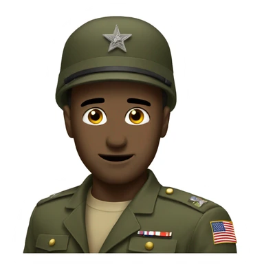 A sarcastic military  sticker