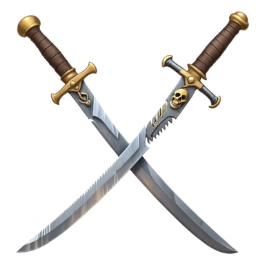 pirate sword sticker