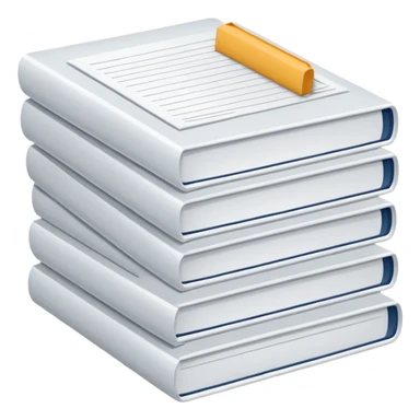 pile of documents sticker