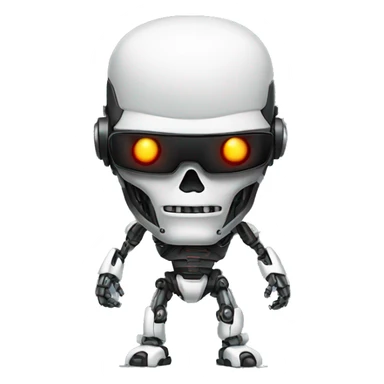 Asian terminator robot sticker