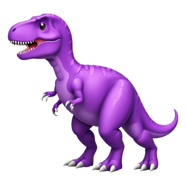a purple t-rex  sticker