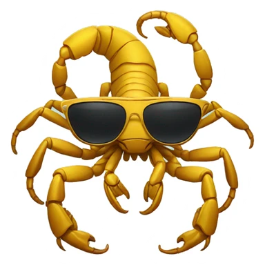 Scorpion with sunglasses sticker