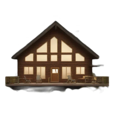 modern cabin sticker