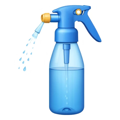 Water spray bottle sticker