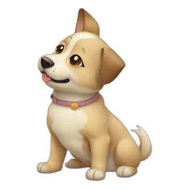 Japanese dog sticker