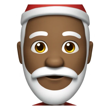 Santa clause with black beard  sticker
